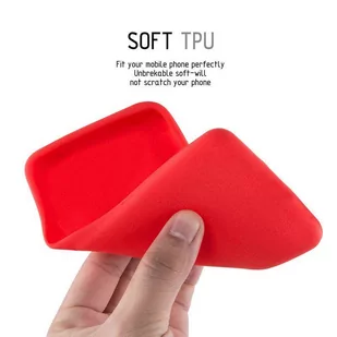 Crong Soft Skin Cover - Etui Huawei P30 (czerwony) - Etui i futerały do telefonów - miniaturka - grafika 5