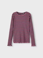 Bluzy dla chłopców - NAME IT Bluzka 13206674 Różowy Slim Fit - miniaturka - grafika 1