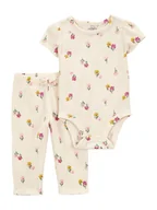 Body dla niemowląt - carter's 2-częściowy zestaw w kolorze kremowym - miniaturka - grafika 1