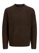 Dresy męskie - maglie mężczyzna jack and jones 12286881 blasimon chocolate plum - miniaturka - grafika 1