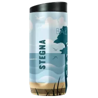 Kubki termiczne - Kubek termiczny 2w1 Dr.Bacty Notus 360 ml - Stegna - biały - miniaturka - grafika 1