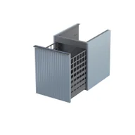 Szafki łazienkowe - Szafka łazienkowa pod blat z koszem na pranie Oristo Etna 40 cm niebieski mat OR52-SN1S-40-16R - miniaturka - grafika 1