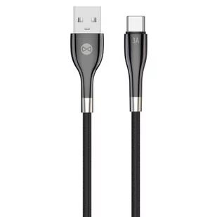 Kabel USB- USB Typ-C FOREVER Sleek 1 m Czarny - Kable USB - miniaturka - grafika 1