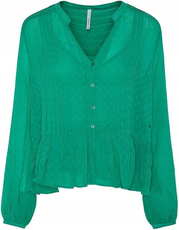 Pepe Jeans Arvana Bluzka z Długim Rękawem Zieolna XL Jsl