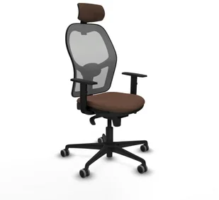 Fotel biurowy, krzesło biurowe Krzesło Biurowe z Zagłówkiem Piqueras y Crespo 1D036G2 Szary Ceimnobrązowy - Fotele i krzesła biurowe - miniaturka - grafika 1