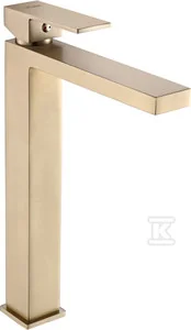 Bateria umywalkowa stojąca wysoka ARS BRUSHED GOLD - Baterie umywalkowe - miniaturka - grafika 1