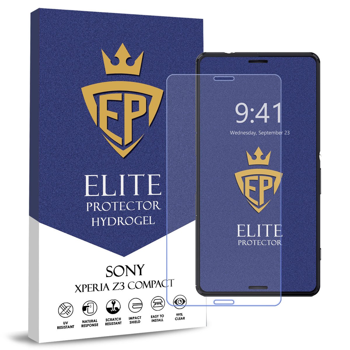 FOLIA 5D CAŁY EKRAN NA TELEFON DO SONY XPERIA Z3 COMPACT HYDROŻELOWA