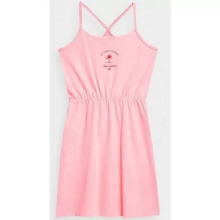 Sukienki i spódnice sportowe - Sukienka 4F Jr 4FJSS23TDREF026 (kolor Różowy, rozmiar 146 cm) - grafika 1