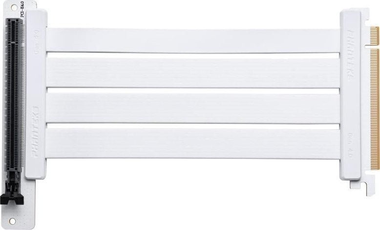 Phanteks PHANTEKS PCI-E 4.0 x16 riser ribbon cable, 90 degrees, 22 cm - white
