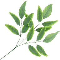 Sztuczne kwiaty - [6801350] Duża gałązka liście ozdobne jasno-zielne 74cm - miniaturka - grafika 1