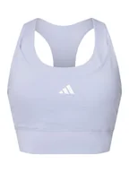 Bielizna sportowa damska - adidas Biustonosz sportowy Run Pocket JI5991 Fioletowy Slim Fit - miniaturka - grafika 1