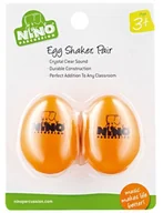 Instrumenty perkusyjne - Nino Percussion NINO540R marakasy w kształcie jajka, rozmiar normalny, 2 sztuki, pomarańczowy NINO540OR-2 - miniaturka - grafika 1