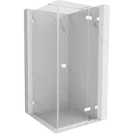 Kabiny prysznicowe - Mexen Lunar T kabina prysznicowa uchylna prawa 110 x 110 cm, transparent, biała - 834T-110-110-20-00-P - miniaturka - grafika 1