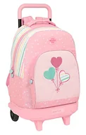 Plecaki - Blackfit8 - Duży plecak z kołami, kompaktowy, wymienny, idealny dla dzieci w różnym wieku, wygodny i wszechstronny, jakość i wytrzymałość, 33x22x45 cm, różowy, Różowy, Estándar, Casual - miniaturka - grafika 1