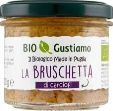 Pesto ekologiczne z karczochów Crema di Carciofi 100g - Bio Gustiamo - Pasztet i przetwory mięsne - miniaturka - grafika 1