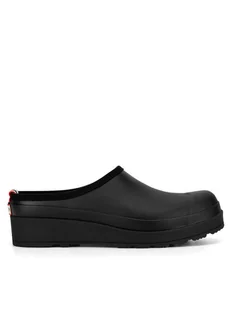 Hunter Klapki WFF1002RMA-BLK Czarny - Klapki i japonki damskie - miniaturka - grafika 1