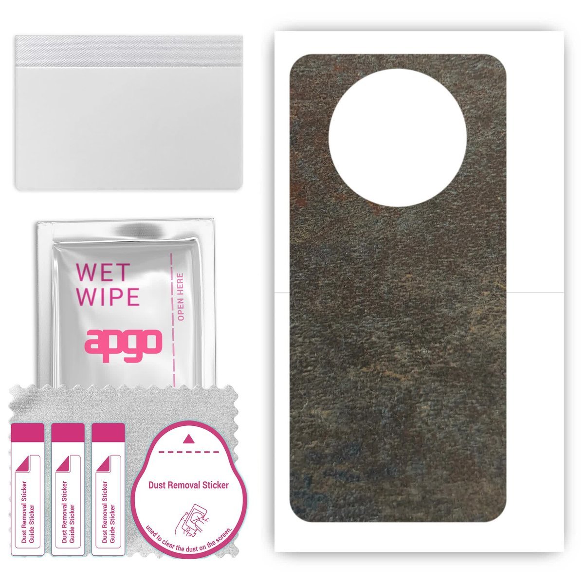 Folia naklejka skórka strukturalna na TYŁ do Huawei Mate X3 - Kamień Księżycowy - apgo SKINS