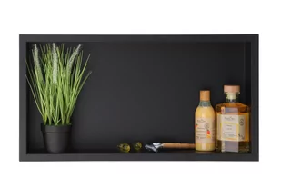 Balneo WALL-BOX ONE BLACK 600x300x100 mm wysyłka gratis - Koszyki łazienkowe - miniaturka - grafika 1