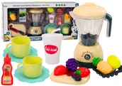 Zabawy w naśladowanie dorosłych - Zestaw Elektryczny Blender Owoce Do Krojenia Światła Dźwięki - miniaturka - grafika 1