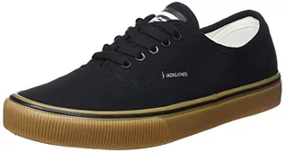 Sneakersy męskie - JACK & JONES Męskie sneakersy płócienne, Antracyt Detail Gum Sole, 46 EU - grafika 1