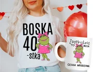 Koszulki i topy damskie - Zestaw na 40 urodziny dla kobiety - koszulka plus kubek - miniaturka - grafika 1