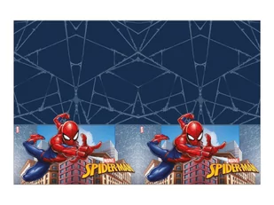 OBRUS FOLIOWY SPIDERMAN GRANATOWY 120x180 cm - Dekoracje i nakrycia stołu na imprezę - miniaturka - grafika 1