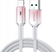 Kable USB - Kabel Joyroom S-A42 Crystal-Clear Series 3A USB-A / Lightning 1.2m biały - miniaturka - grafika 1