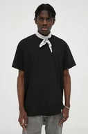Koszulki męskie - G-Star Raw t-shirt bawełniany kolor czarny gładki - miniaturka - grafika 1