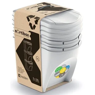 Kosz na śmieci KEDEN IKWB25S3 Sortibox 75L Szary - Kosze na śmieci - miniaturka - grafika 1