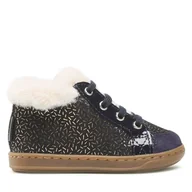 Buty dla dziewczynek - Trzewiki Shoo Pom Bouba Zip Hair N4BYCE0402 Granatowy - miniaturka - grafika 1