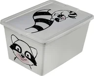 Pojemniki na zabawki - BRANQ - Pojemnik na zabawki - Animal - Szop - biały - 30 L - miniaturka - grafika 1