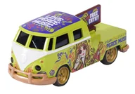 Samochody i pojazdy dla dzieci - MAJORETTE VOLKSWAGEN DELUXE VOLKSWAGEN TRANSPORTER T1 ZIELONY 1:64 212055005 - miniaturka - grafika 1
