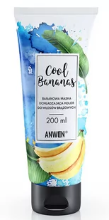 Anwen Anwen Cool Bananas maska ochładzająca kolor do włosów brązowych 200ml - Maski do włosów - miniaturka - grafika 1
