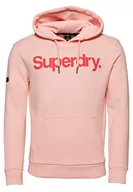Bluzy męskie - Superdry Męska bluza z kapturem, Pink Sunset, S - miniaturka - grafika 1