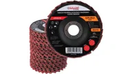 Tarcze do pił - Schmith Tarcza polerska listkowa średnia 125mm filc lamelka z włókniny - miniaturka - grafika 1