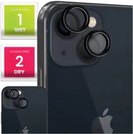 Szkła hartowane na telefon - 2x Szkło Na Aparat Do Apple iPhone 13 / 13 Mini Na Obiektywy, Czarne, 9H - miniaturka - grafika 1