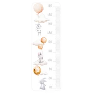 Naklejki na ścianę - Naklejka miarka wzrostu dla dzieci króliki 30x100 - miniaturka - grafika 1