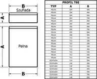 Fronty meblowe - Restol Fronty Front kuchenny piaskowy K269 profil T8E - miniaturka - grafika 1