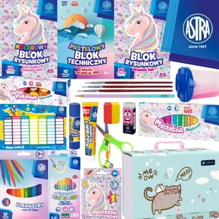WYPRAWKA SZKOLNA ANIMALS (TECZKA Z RĄCZKĄ) L - 20 el. - Szkolne artykuły papiernicze - miniaturka - grafika 1