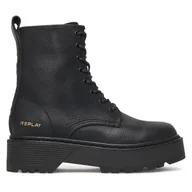 Botki damskie - Trapery REPLAY Luisa GWL63 .000.C0086S Czarny - miniaturka - grafika 1