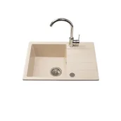 Zlewozmywaki - Zlewozmywak granitowy Lemon New 1-komorowy, krótki ociekacz - miniaturka - grafika 1