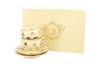 Duo Gift Filiżanki ze spodkami espresso 120 ml komplet 2 szt. ENGLAND DUG_2461 - Serwisy do kawy i herbaty - miniaturka - grafika 1