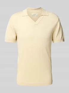 T-shirt z dekoltem w serek model ‘ALLI’ - Koszulki męskie - miniaturka - grafika 1