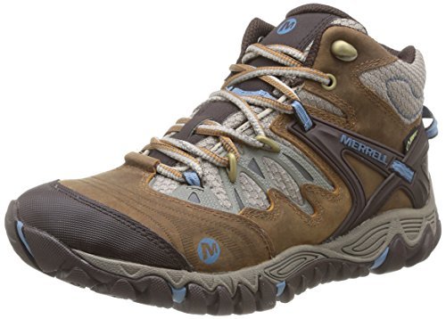 Merrell Damskie buty trekkingowe Allout Blaze Mid Gore-tex High Rise, Brązowy brązowy cukier niebieskie niebo, 41 EU