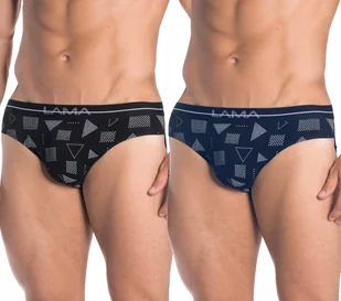 MĘSKIE SLIPY bawelniane LAMA M-866 majtki 2szt - L - Majtki męskie - miniaturka - grafika 1