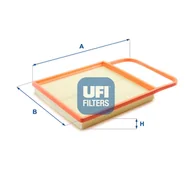 Filtry powietrza - Filtr powietrza UFI Filtry 30.196.00 - miniaturka - grafika 1
