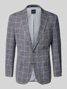 Marynarka lniana z kołnierzem z połami - Marynarki męskie - miniaturka - grafika 1