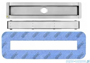 Wiper New Premium Revers Odpływ liniowy z kołnierzem 70 cm syfon drop 35 szlif 500.0253.02.070 - Odpływy liniowe - miniaturka - grafika 7