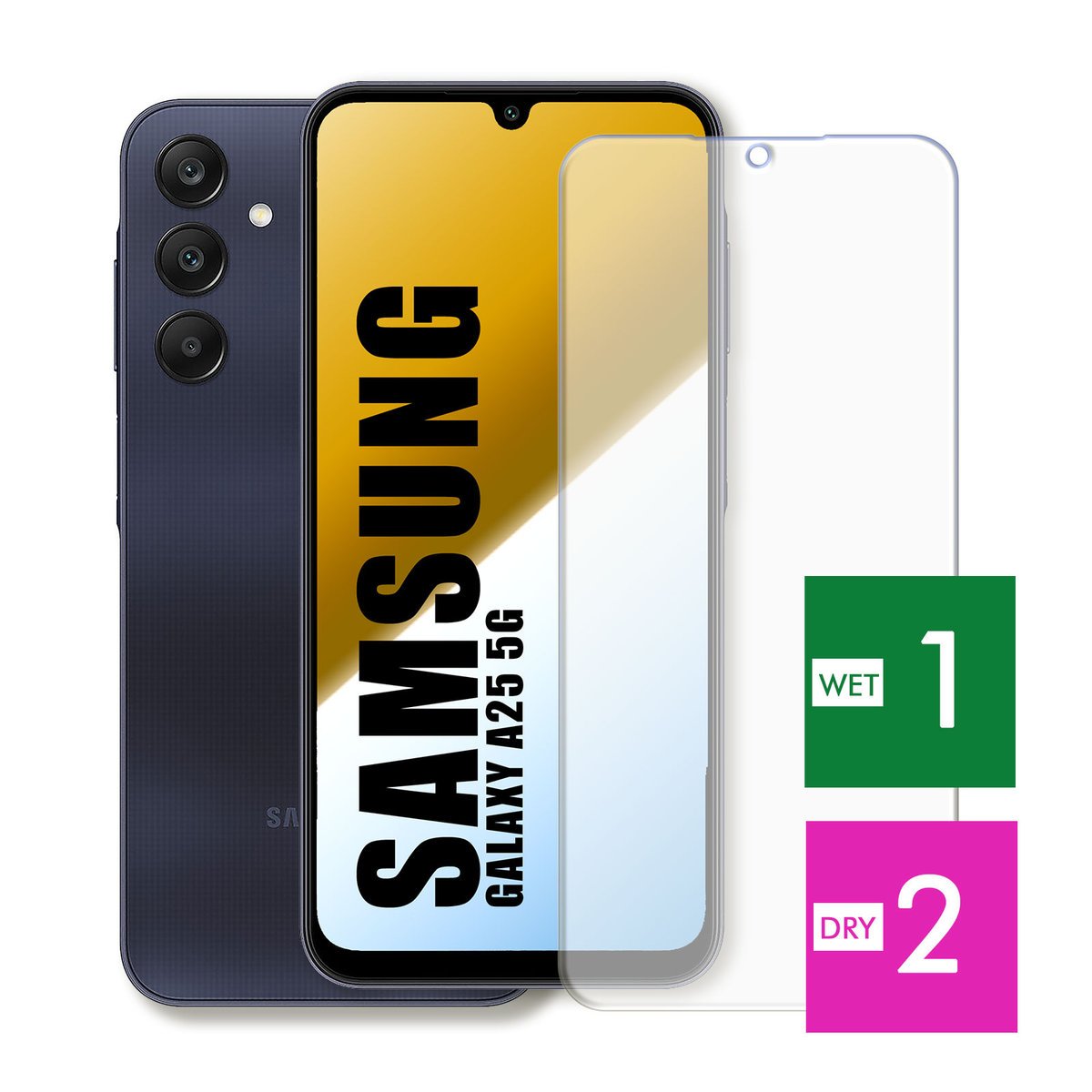 WZMOCNIONE SZKŁO DO SAMSUNG GALAXY A25 5G SZYBKA HARTOWANE 9H JAKOŚĆ