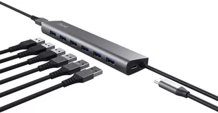 USB-hub Trust HALYX 7-portowy (8713439249675) - Huby USB - miniaturka - grafika 1